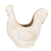 Ghiveci flori ceramica bej Gaina 36x18x35 cm