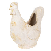 Ghiveci flori ceramica bej Gaina 36x18x35 cm
