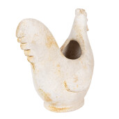 Ghiveci flori ceramica bej Gaina 36x18x35 cm