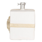 Suport brad Craciun ceramica alba crem 26x24x33 cm