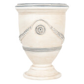 Ghiveci flori ceramica bej gri Ø 23x31 cm
