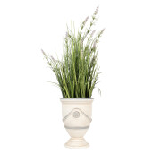 Ghiveci flori ceramica bej gri Ø 23x31 cm