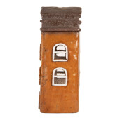 Candela Casuta Craciun ceramica multicolora 20x15x34 cm