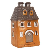 Candela Casuta Craciun ceramica multicolora 23x17x37 cm