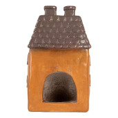 Candela Casuta Craciun ceramica multicolora 23x17x37 cm