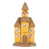 Candela Casuta Craciun ceramica multicolora 23x17x43 cm