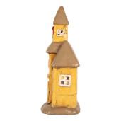Candela Casuta Craciun ceramica multicolora 23x17x43 cm