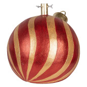 Suport brad Craciun ceramica rosie aurie 43x40x41 cm