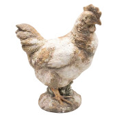 Figurina Gaina ceramica bej maro 34x18x44 cm