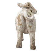 Figurina Vacuta ceramica bej 43x17x31 cm