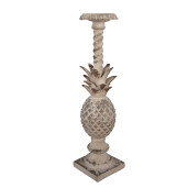 Sfesnic lumanare ceramica bej 13x13x50 cm