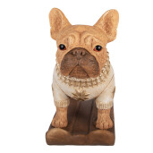 Figurina Catelus ceramica multicolora 39x20x35 cm