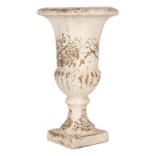 Ghiveci flori ceramica bej vintage Ø 25x42 cm