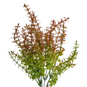 Buchet plante artificiale verzi maro 10x10x40 cm
