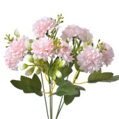 Buchet flori artificiale roz verzi 15x10x31 cm