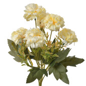 Buchet flori artificiale verzi galbene 15x10x30 cm