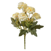 Buchet flori artificiale verzi galbene 15x10x30 cm