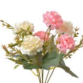 Buchet flori artificiale multicolore 15x10x30 cm