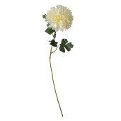 Set 12 Crizanteme artificiale albe verzi 10x10x54 cm