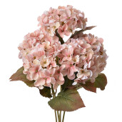 Buchet Hortensii artificiale roz verzi 18x16x44 cm