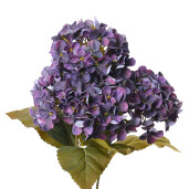 Buchet Hortensii artificiale mov verzi 18x16x44 cm