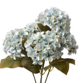 Buchet Hortensii artificiale albastre verzi 15x15x42 cm