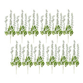 Set 12 flori artificiale albe verzi (12) 30x12x110 cm