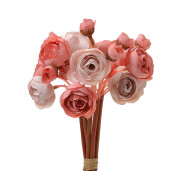 Buchet Bujori artificiali rosii 10x27 cm
