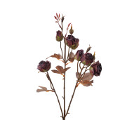 Trandafiri artificiali rosii maro 16x9x73 cm
