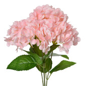 Buchet Hortensii artificiale roz verzi 23x23x45 cm