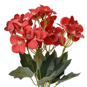 Buchet flori artificiale rosii verzi 16x12x30 cm