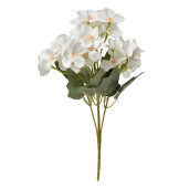 Buchet flori artificiale verzi albe 16x12x30 cm