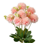 Buchet flori artificiale roz verzi 10x15x45 cm