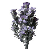 Buchet flori artificiale albastre verzi 8x8x35 cm