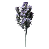 Buchet flori artificiale albastre verzi 8x8x35 cm