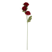 Floare artificiala rosie verde 10x8x64 cm