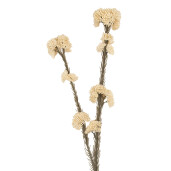 Floare artificiala alba maro 6x6x58 cm