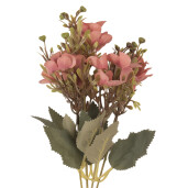 Buchet flori artificiale roz verzi 10x10x32 cm