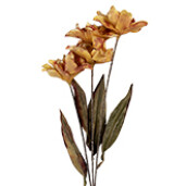 Floare artificiala galbena verde 8x5x60 cm 