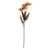 Floare artificiala galbena verde 8x5x60 cm 