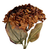 Hortensie artificiala portocalie verde 15x15x47 cm