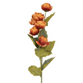 Flori artificiale portocalii verzi 10x10x63 cm