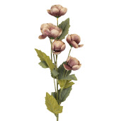 Flori artificiale violet verzi 10x10x63 cm
