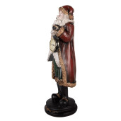 Figurina Mos Craciun polirasina multicolora 15x13x40 cm