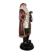 Figurina Mos Craciun polirasina multicolora 15x13x40 cm