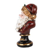 Figurina Mos Craciun polirasina multicolora 9x8x15 cm