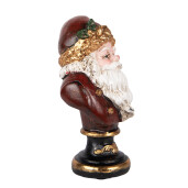 Figurina Mos Craciun polirasina multicolora 9x8x15 cm