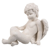 Figurina Inger polirasina alba 13x17x15 cm