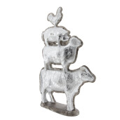 Figurine polirasina gri Animale 30x8x47 cm
