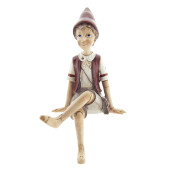 Figurina Pinochio polirasina multicolora 13x12x23 cm